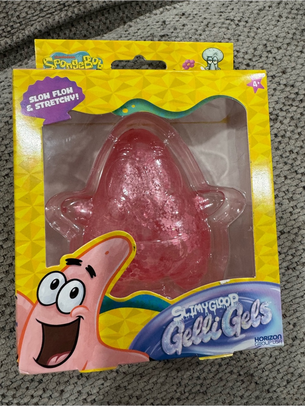 SpongeBob SquarePants Patrick Slimygloop Gelli Gels Squishy toy, new